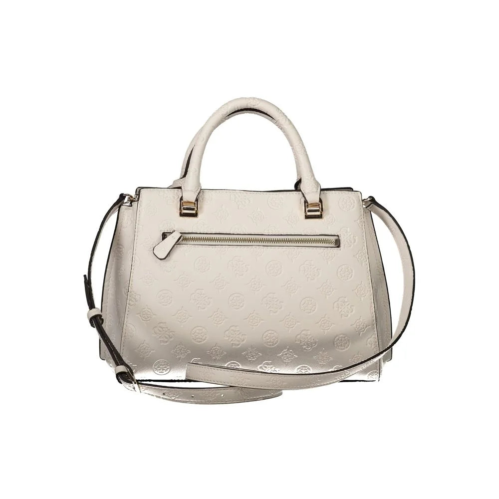 Guess Jeans White Polyethylene Handbag