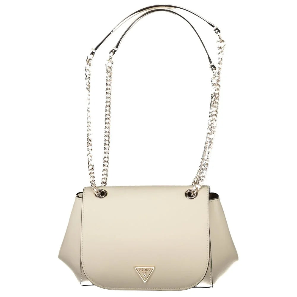 Guess Jeans White Polyethylene Handbag - Shoulder Bags