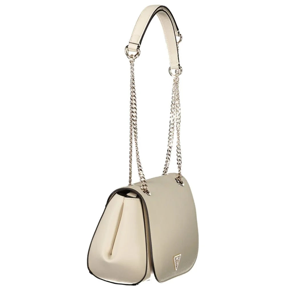 Guess Jeans White Polyethylene Handbag - Shoulder Bags