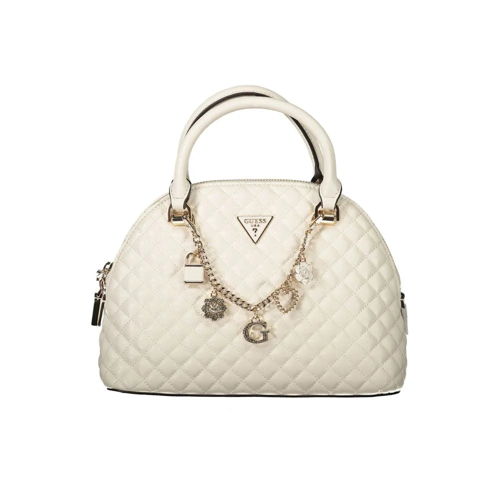 Guess Jeans White Polyethylene Women Handbag - Satchel Bags