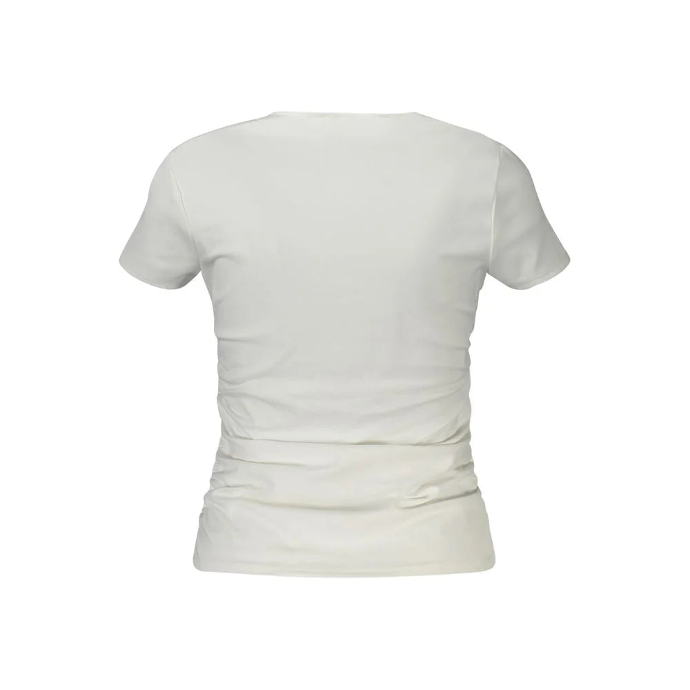 Guess Jeans White Spandex Women T-Shirt - M