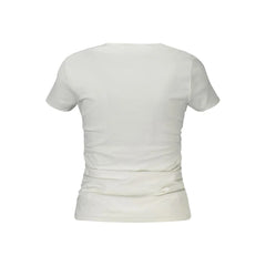 Guess Jeans White Spandex Women T-Shirt - M