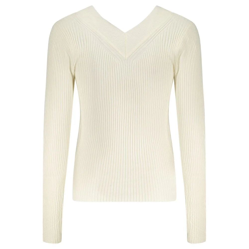 Guess Jeans White Viscose Sweater - Sweaters