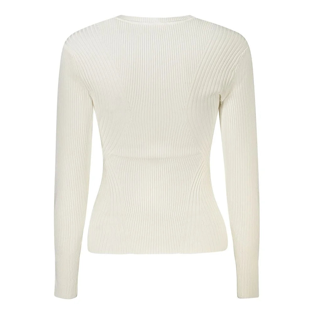 Guess Jeans White Viscose Sweater - Sweaters