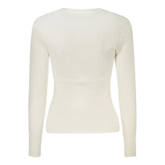 Guess Jeans White Viscose Sweater - Sweaters