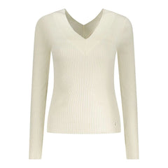 Guess Jeans White Viscose Sweater - Sweaters