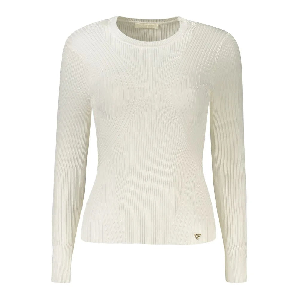 Guess Jeans White Viscose Sweater - Sweaters