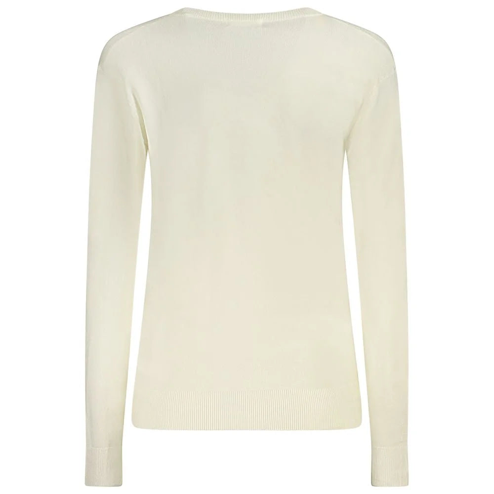 Guess Jeans White Viscose Sweater - XL