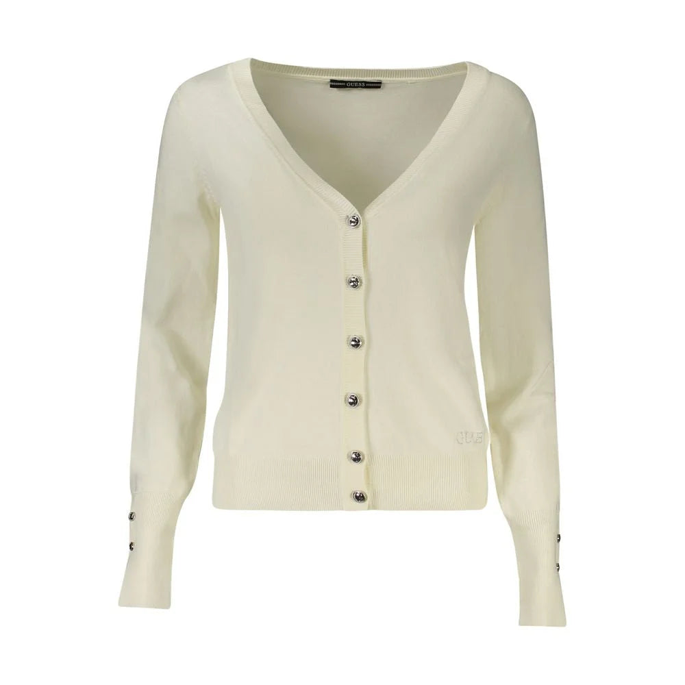 Guess Jeans White Viscose Women Sweater - Cardigans
