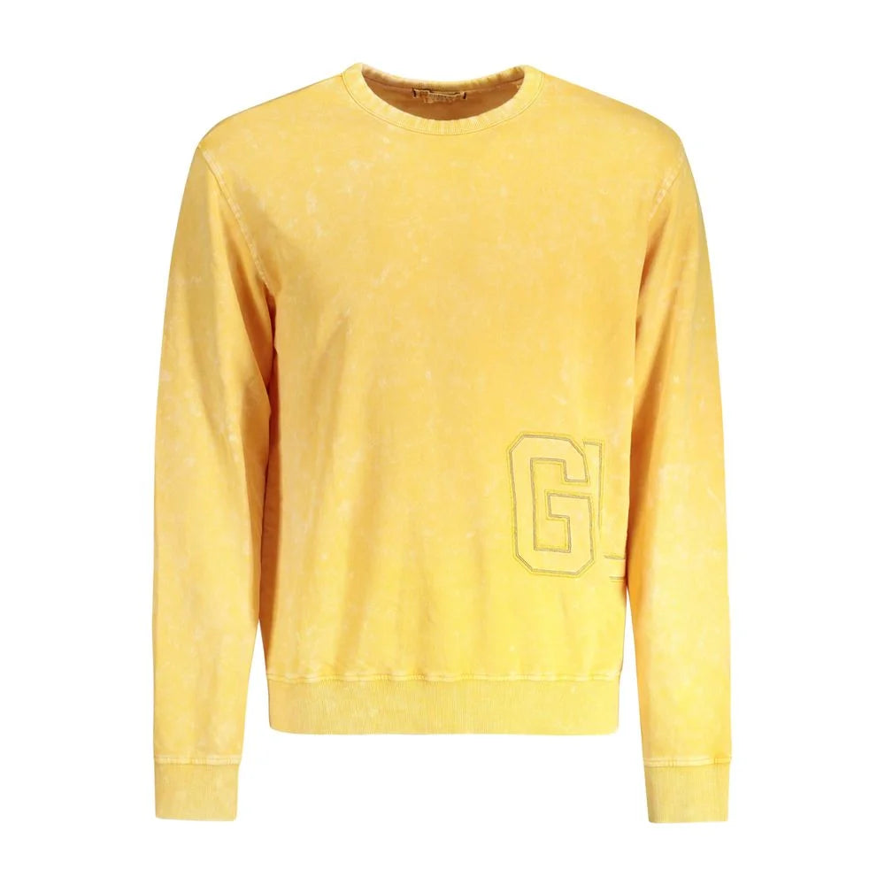 Guess Jeans Yellow Cotton Men Sweater - XL - Sweatshirts