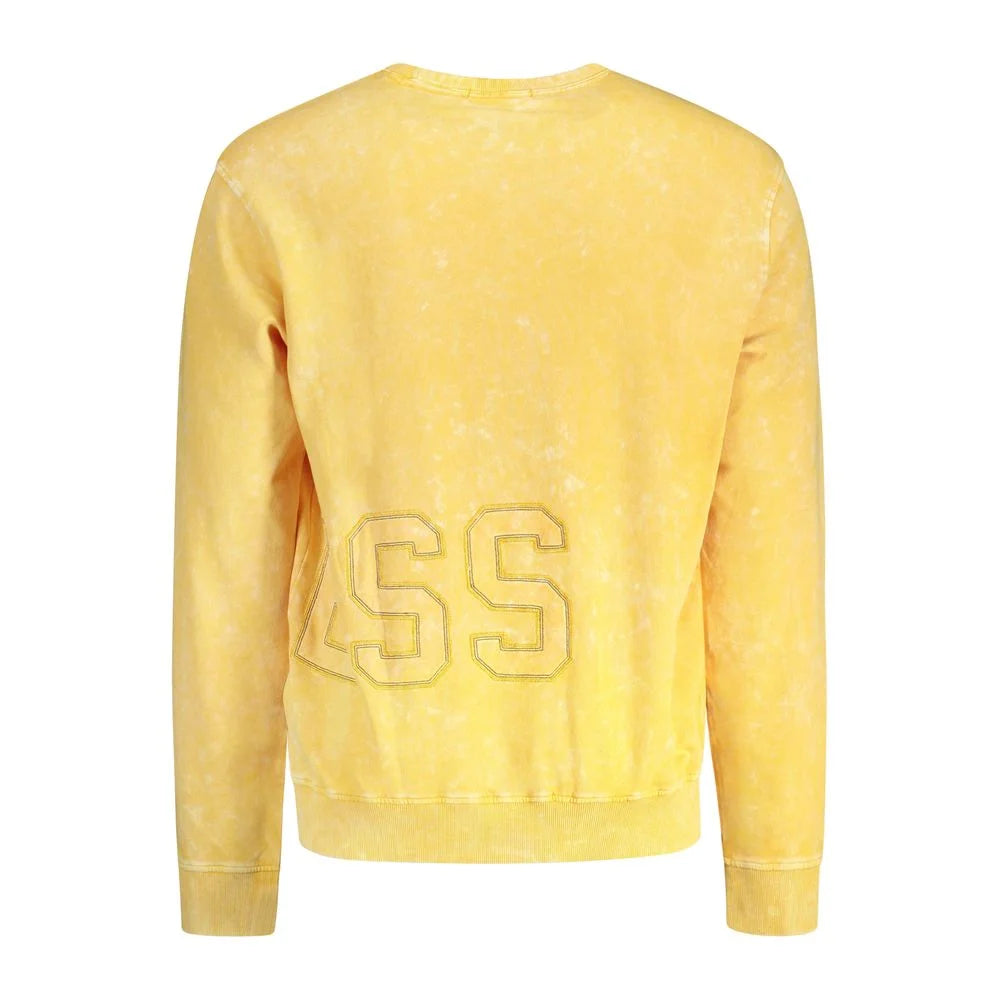 Guess Jeans Yellow Cotton Men Sweater - XL - Sweatshirts