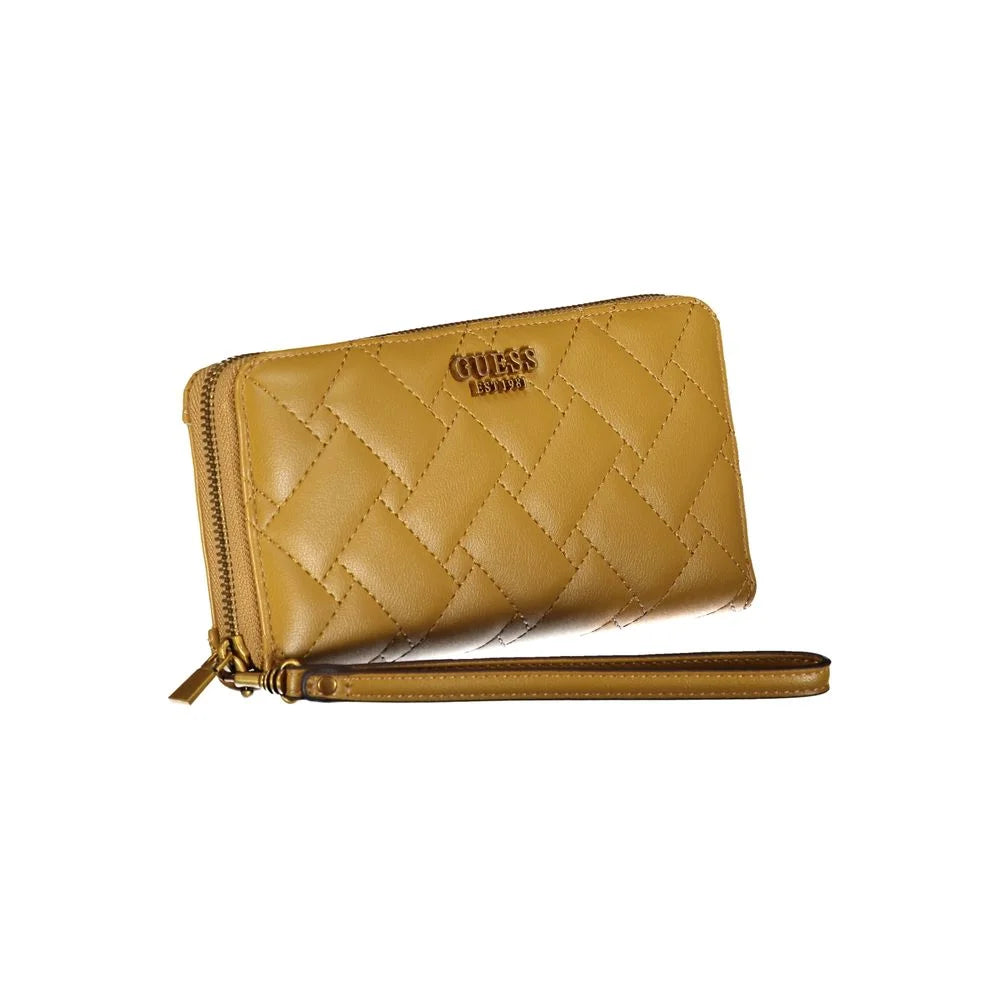 Guess Jeans Yellow Polyethylene Wallet - Wallets