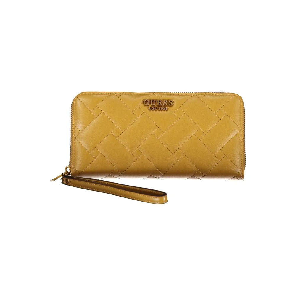 Guess Jeans Yellow Polyethylene Wallet - Wallets