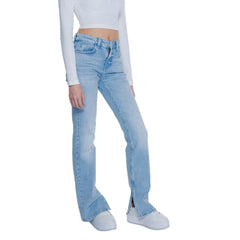 Guess Light Blue Cotton Mom Jean - W33