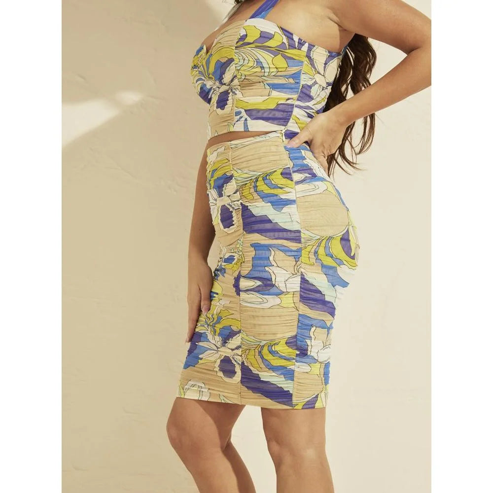 Guess Multicolor Polyamide Mini Skirt - S