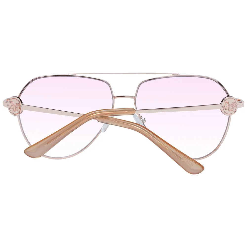 Guess Rose Gold Women Sunglass - Sunglasses