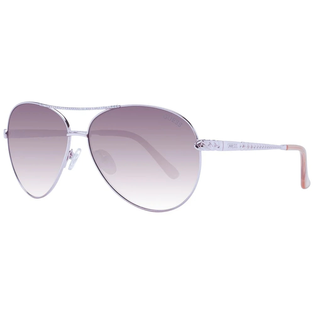 Guess Rose Gold Women Sunglass - Sunglasses