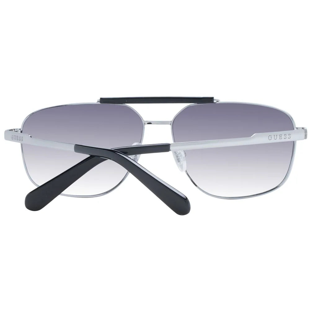Guess Silver Men Sunglass - Sunglasses