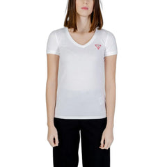 Guess White Cotton T-Shirt