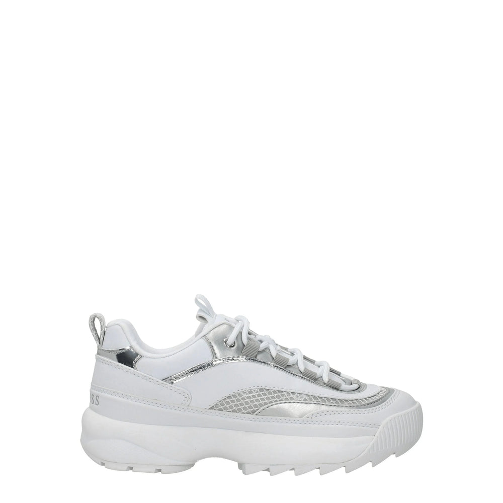 Guess White Polyethylene Chunky Sneakers - EU41/US11 - Sneakers