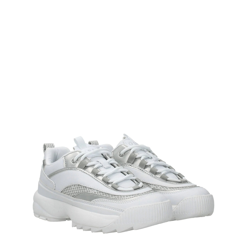 Guess White Polyethylene Chunky Sneakers - EU41/US11 - Sneakers