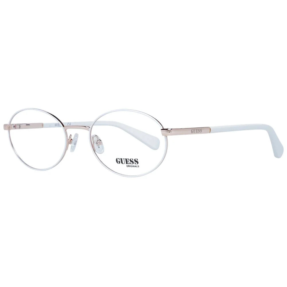 Guess White Unisex Glasses Frame - Eyeglasses
