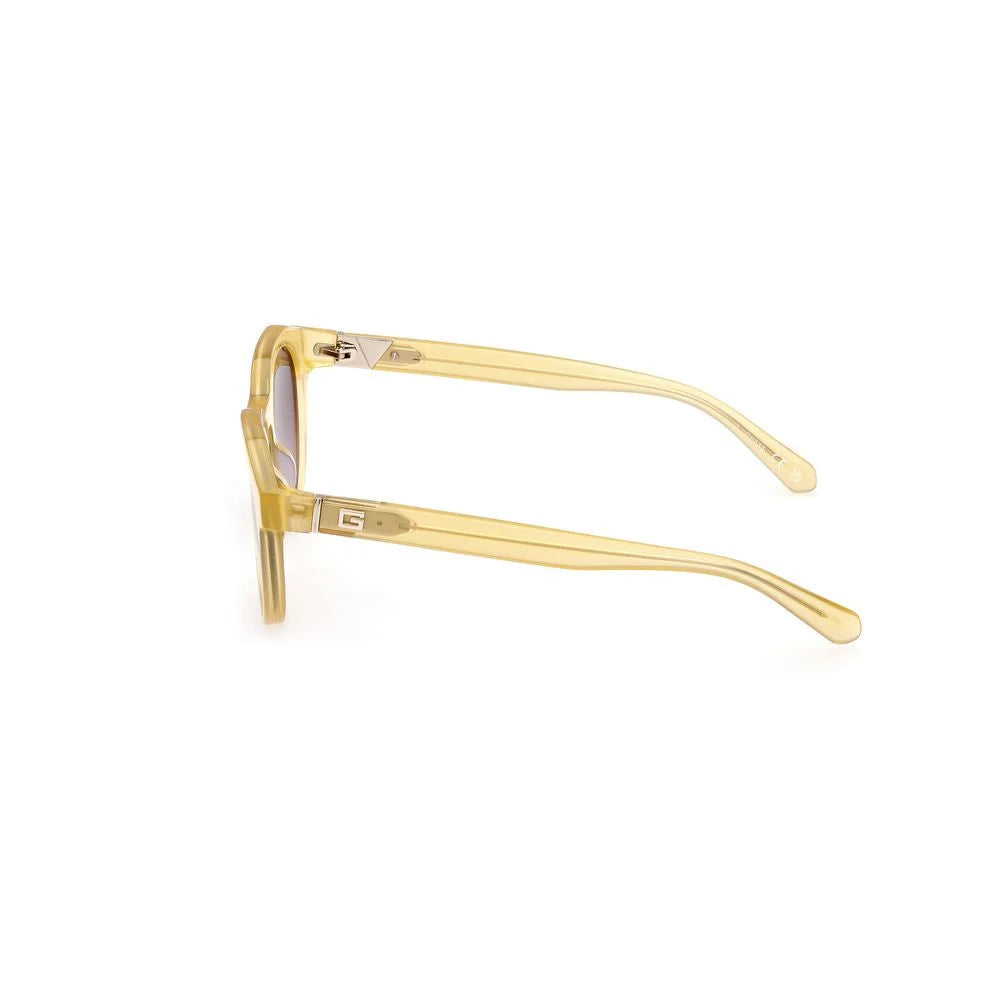Guess Yellow Plastic Sunglasses - Sunglasses