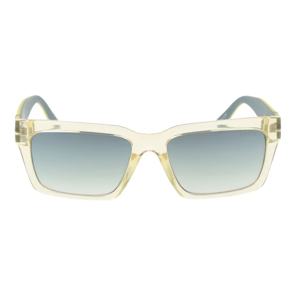 Guess Yellow Stainless Steel Sunglasses