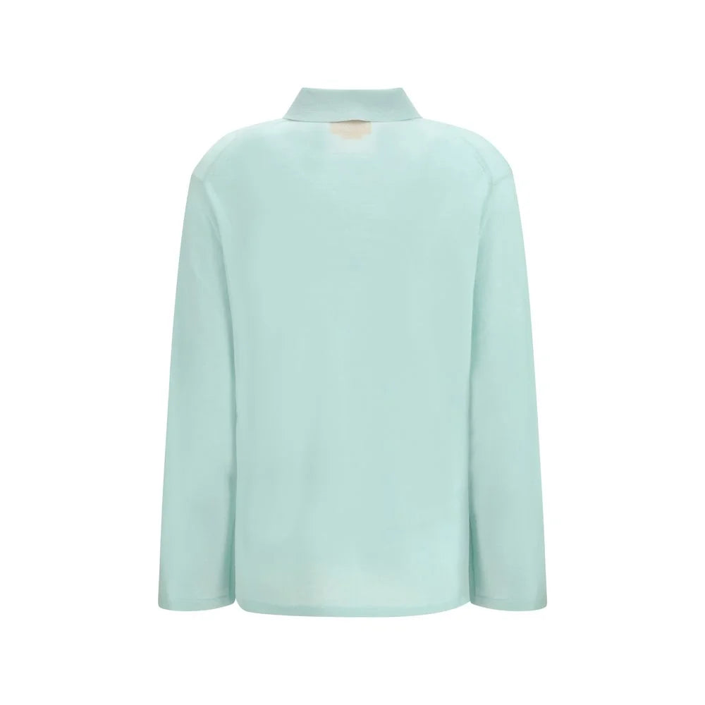 Guest in Residence Blue Cashmere Dress Shirt - S