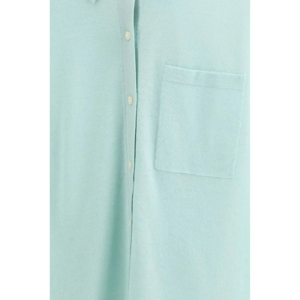 Guest in Residence Blue Cashmere Dress Shirt - S