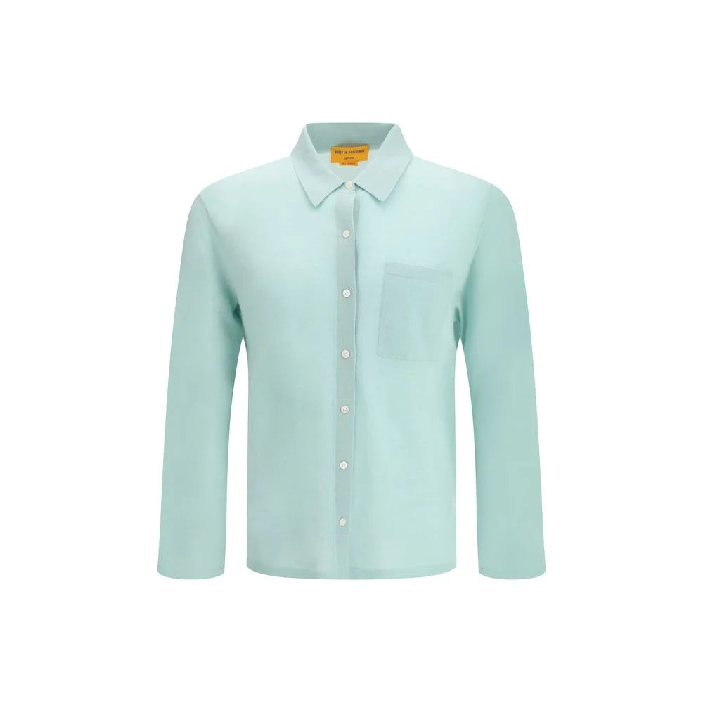 Guest in Residence Light Blue Cashmere Pattern Shirt