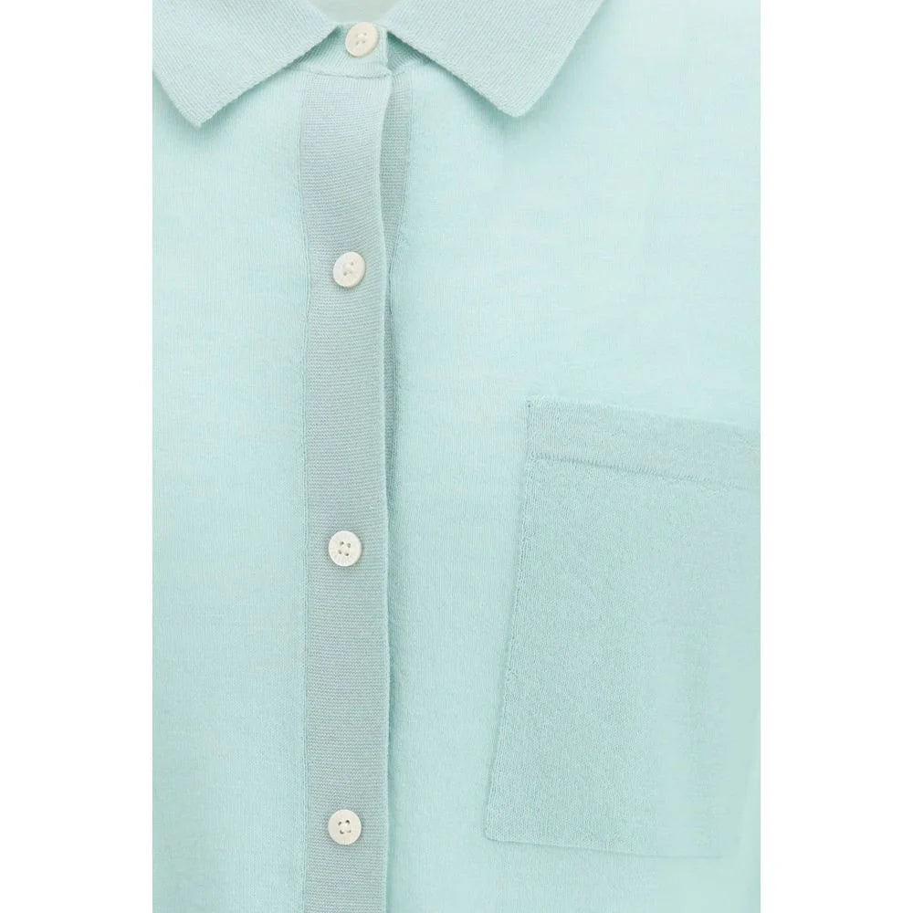 Guest in Residence Light Blue Cashmere Pattern Shirt