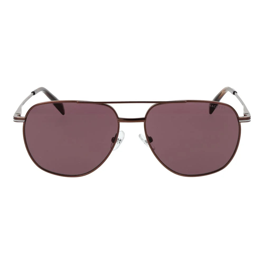 Hackett Brown Metal Sunglasses