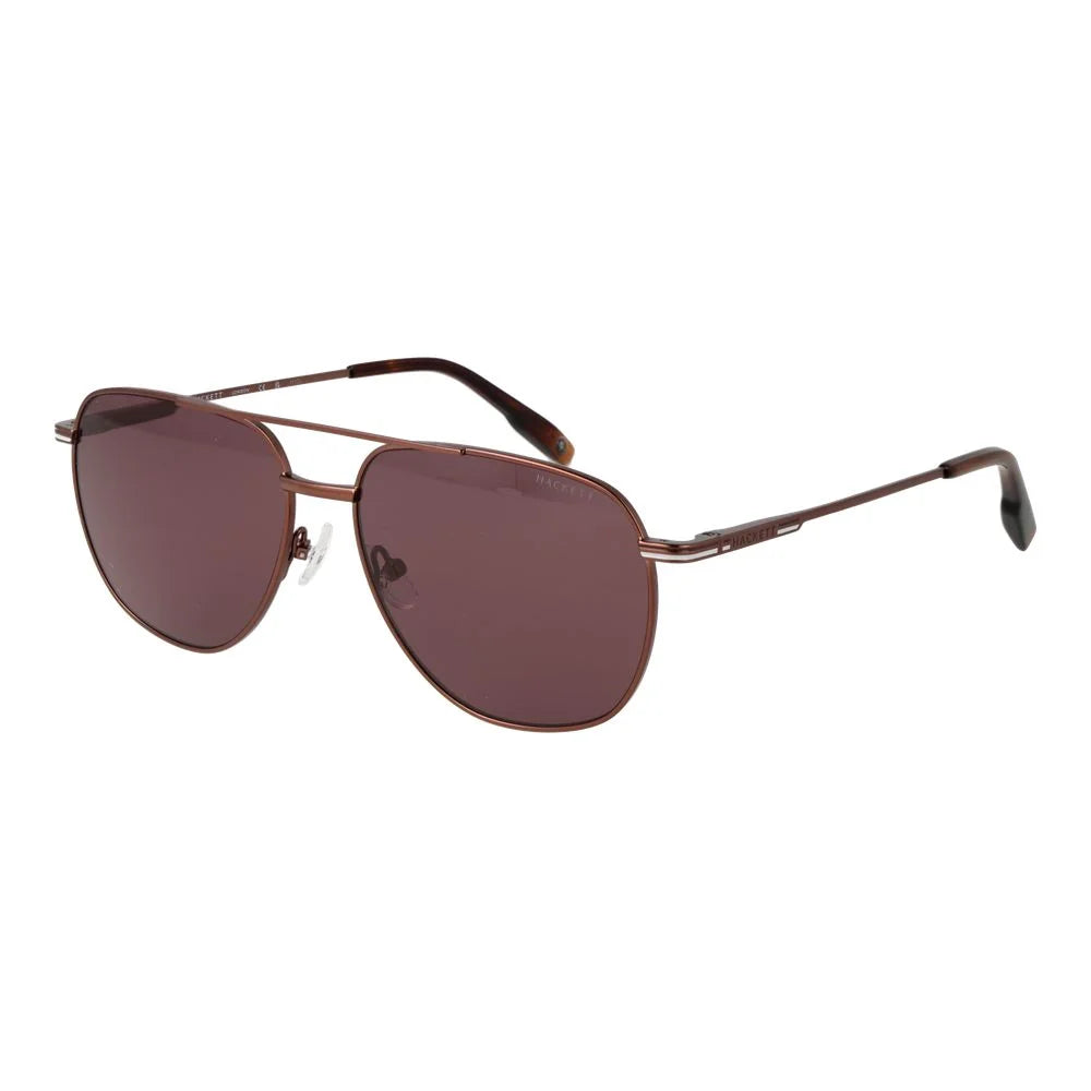 Hackett Brown Metal Sunglasses