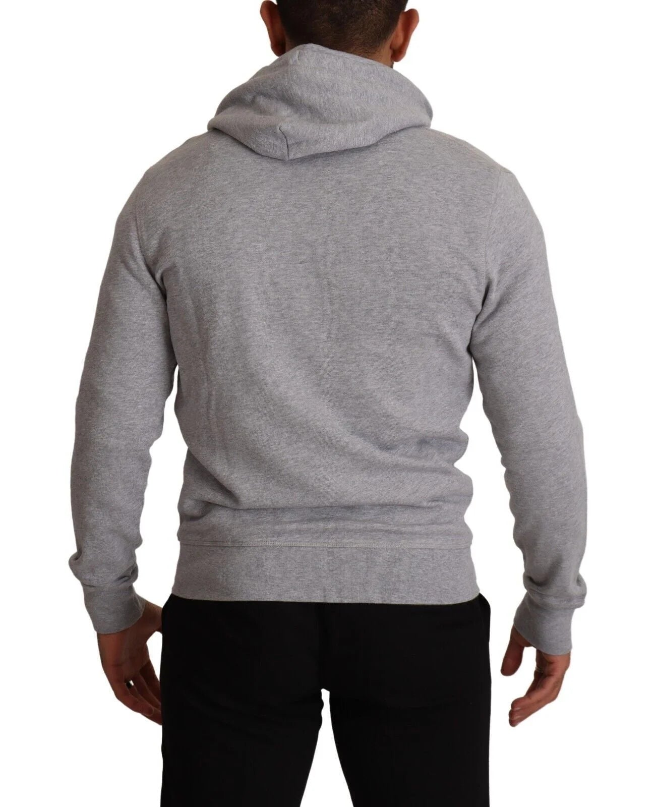 Hackett Gray Full Zip Hooded Cotton Sweatshirt Sweater - IT46 | S - Hoodies