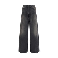 Haikure Black Cotton Relaxed Fit Jeans - 26