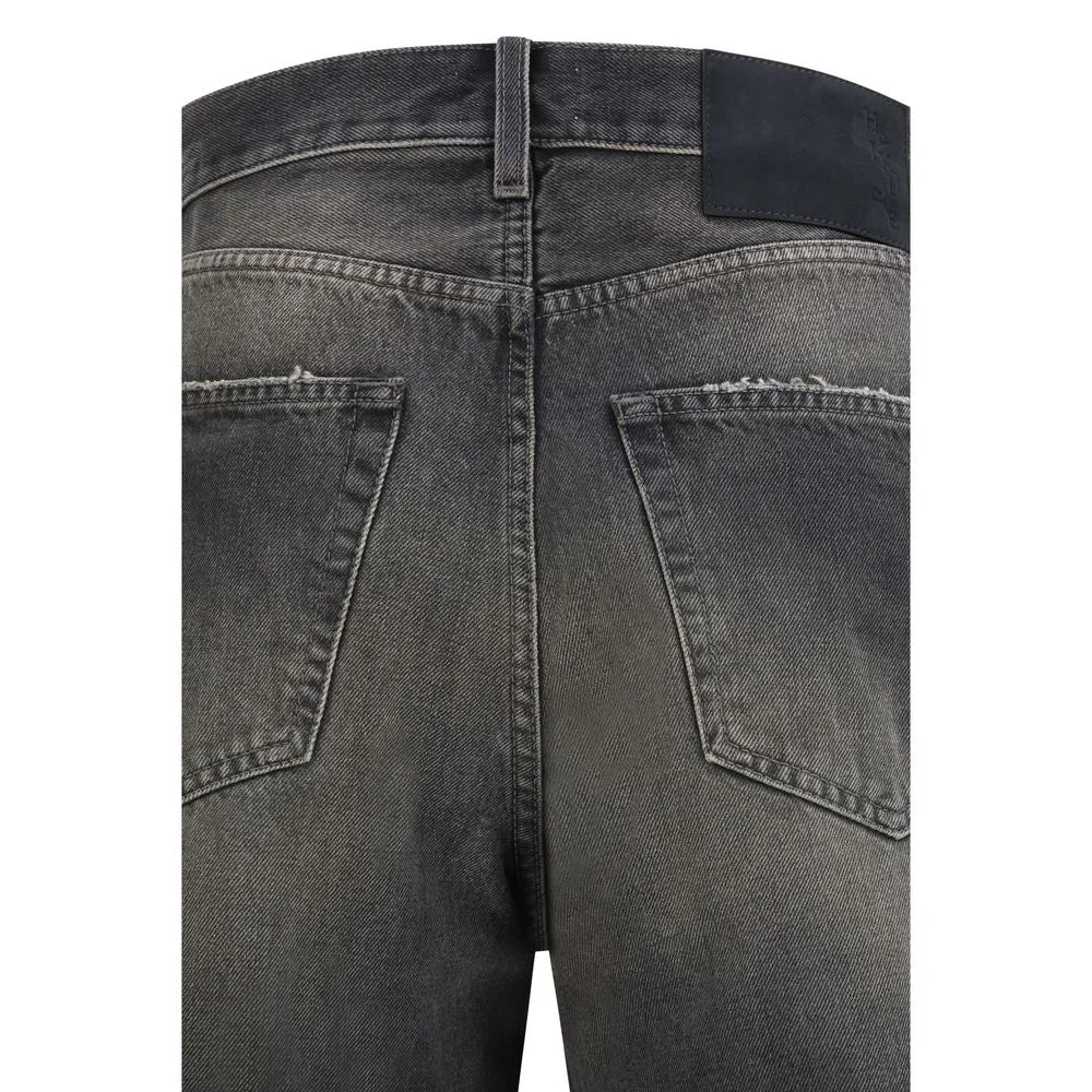 Haikure Black Cotton Relaxed Fit Jeans