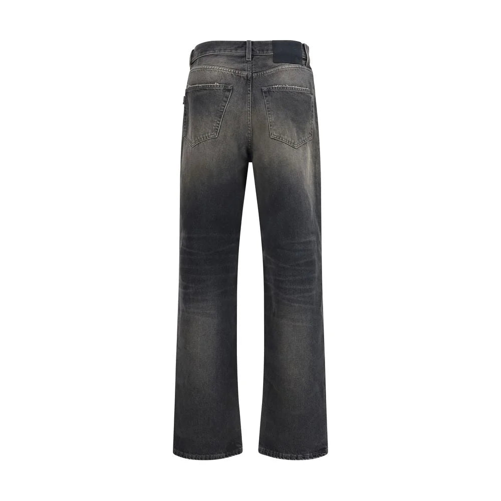 Haikure Black Cotton Relaxed Fit Jeans