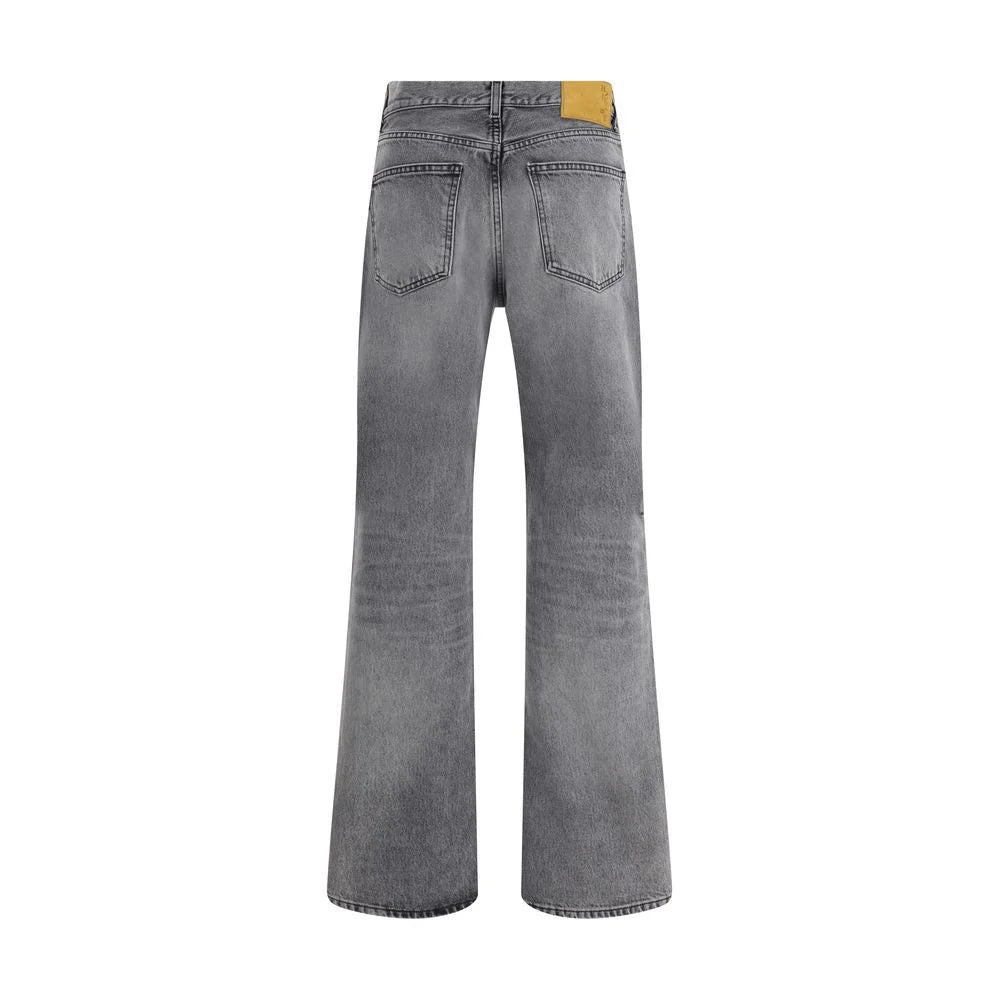 Haikure Black Cotton Straight-Leg Jeans