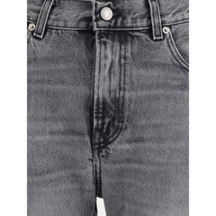 Haikure Black Cotton Straight-Leg Jeans