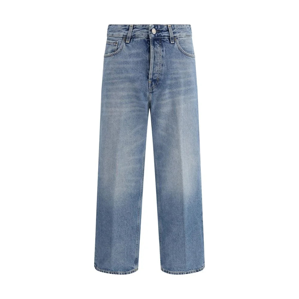 Haikure Blue Cotton Boyfriend Jeans