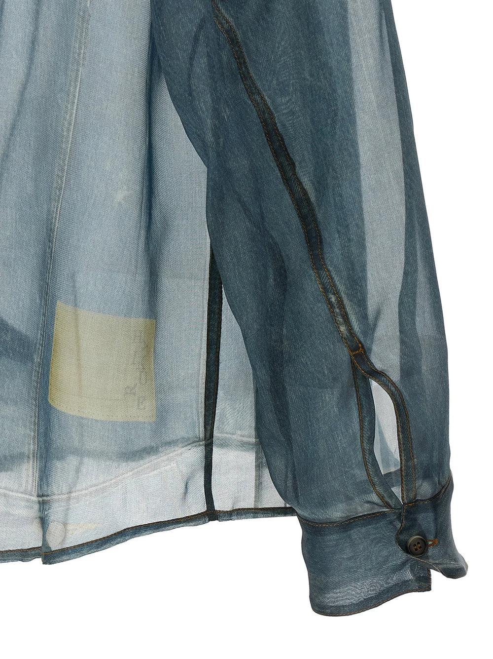 Haikure Blue Silk Blouse