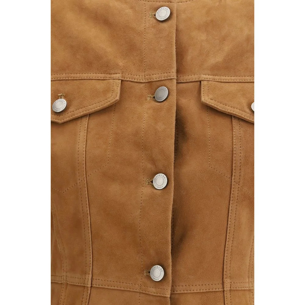Haikure Brown Leather Jacket - M