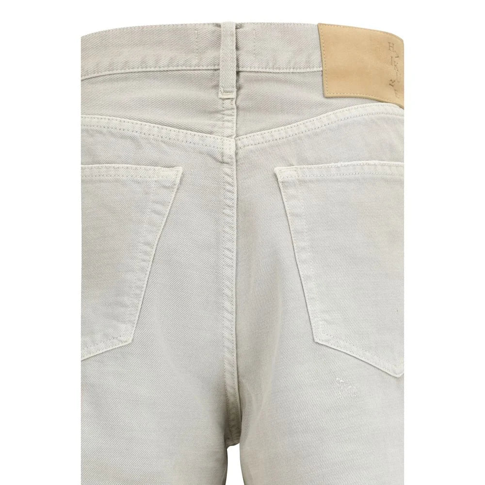 Haikure Gray Cotton Straight-Leg Jeans