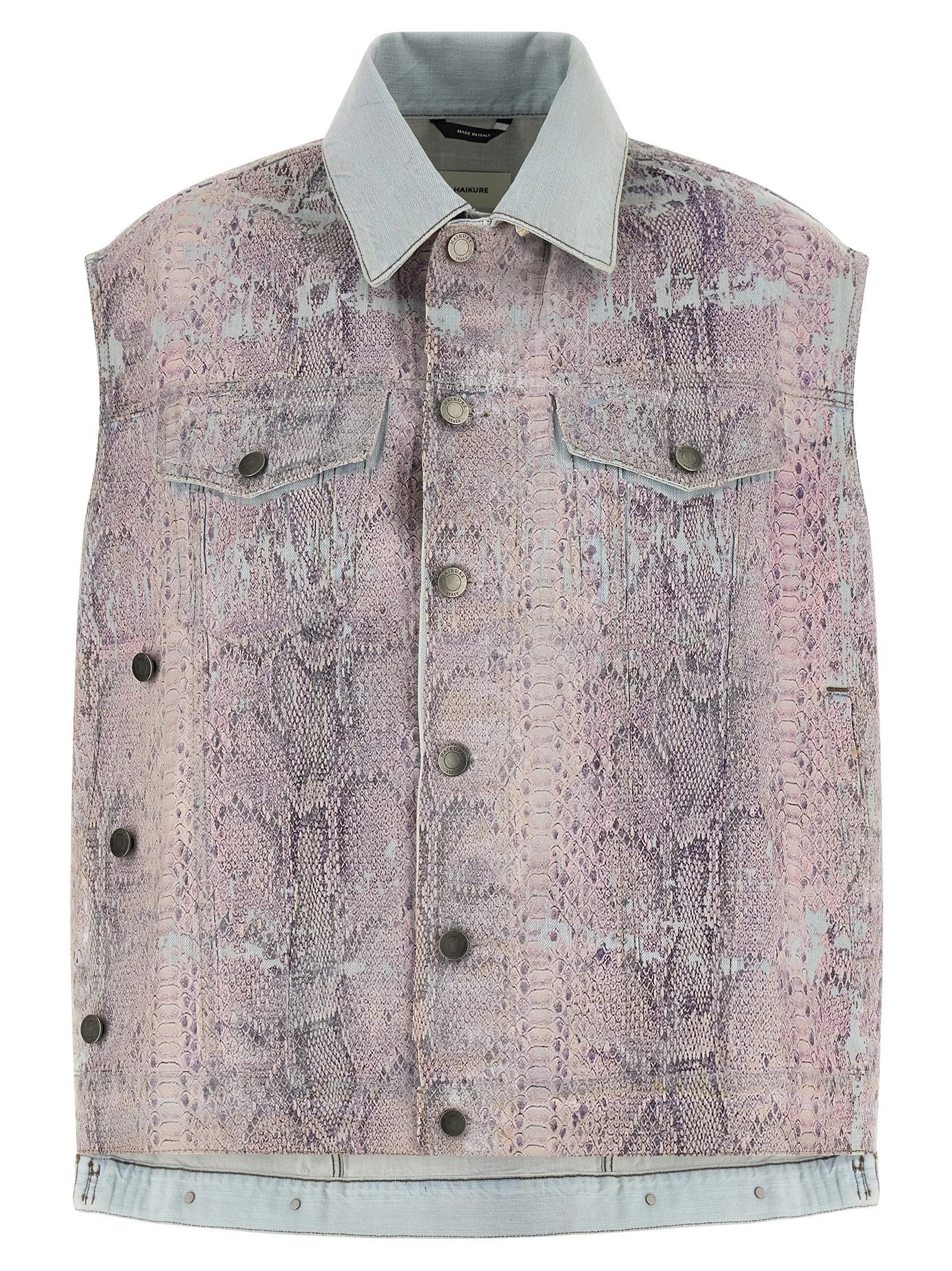 Haikure Multicolor Polyester Sleeveless Jacket - XS