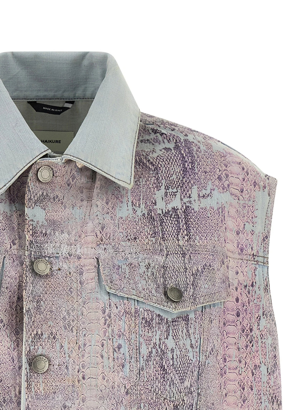 Haikure Multicolor Polyester Sleeveless Jacket - XS