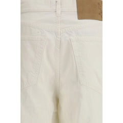 Haikure White Cotton Bermuda Shorts - W29