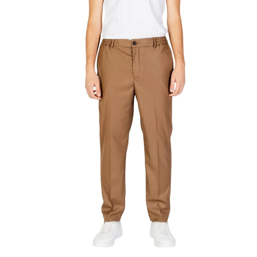 Hamaki-Ho Beige Polyester Pant - Trousers