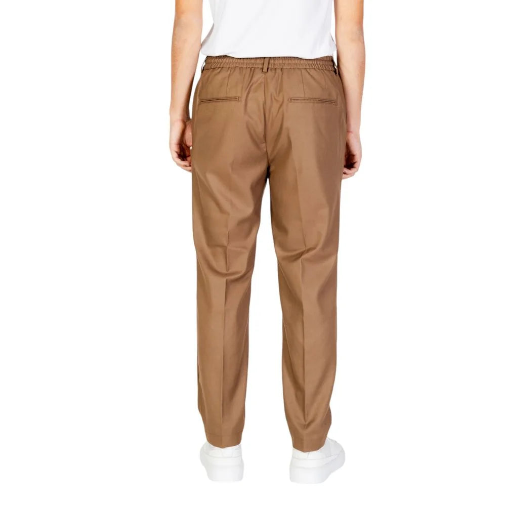 Hamaki-Ho Beige Polyester Pant - Trousers