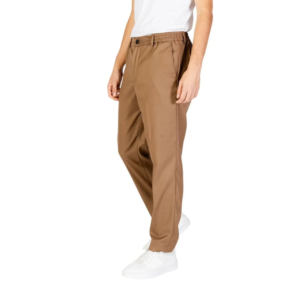 Hamaki-Ho Beige Polyester Pant - Trousers